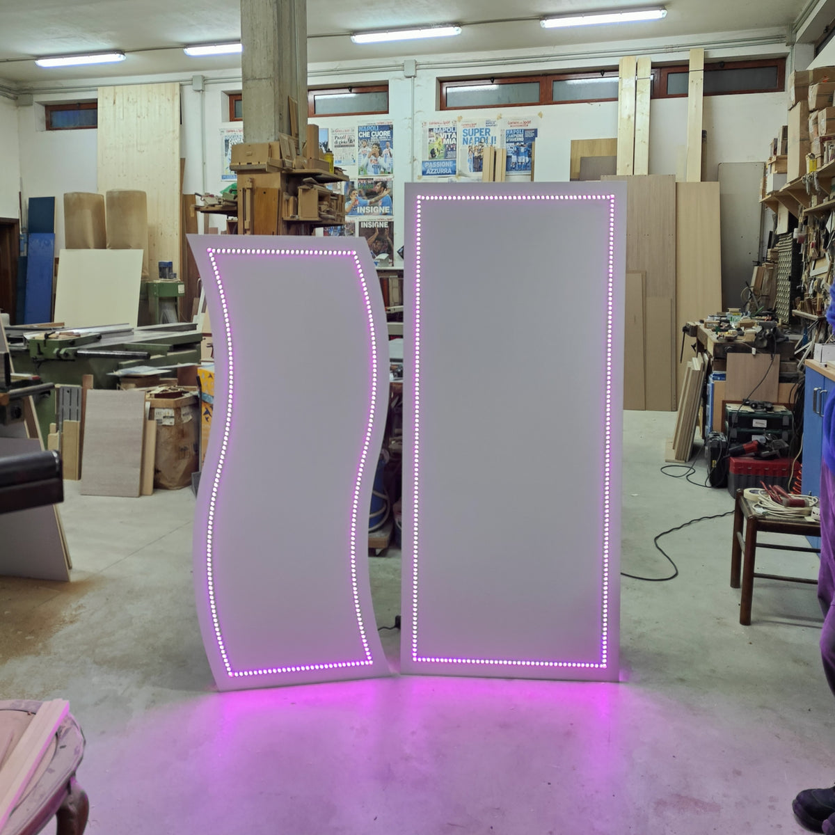 Pannello Ondulato + LED RGB